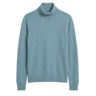 Women's Merino Turtleneck Sea Blue