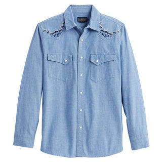 Gambler Chambray Light Blue Harding Shirt