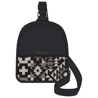 Mini Sling Backpack Blue Ridge Black