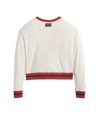 Women's Graphic French Terry Pullover Ivory