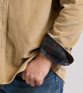 Men's Belmont Corduroy Shirt in Khaki/Lost Trail