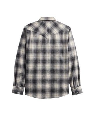 Men's Canyon Shirt Charcoal Ombre Plaid In Regular & Tall