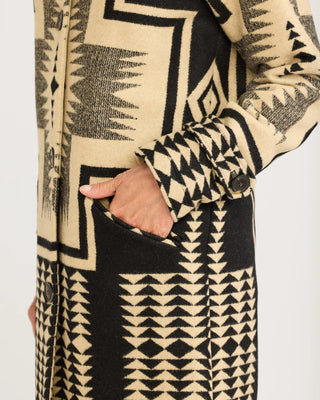 Timberline Jacquard Coat Harding Black Tan