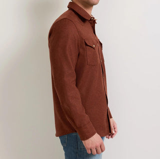 Men's Canyon Western Shirt Red Mix Medium