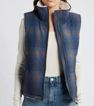 Hemlock Vest Blue Tan Ombre