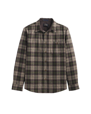 Men's Trail Shirt Brown Green Plaid