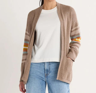 Sierra Springs Harding Cardigan Dark Taupe Heather