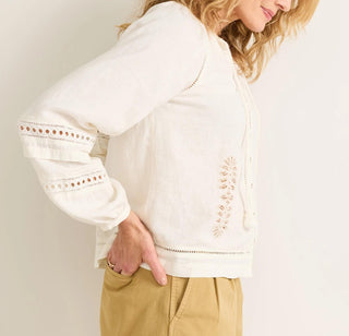 Women's Athena Blouse Ivory