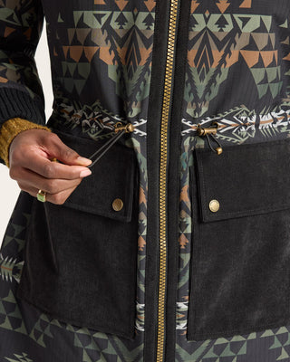 Powder River Corduroy Accent Anorak Silverbark