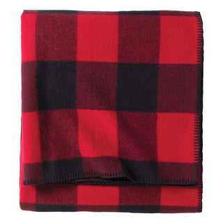 Eco-Wise Washable Wool Queen Blanket Rob Roy Red Plaid