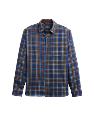 Fremont Flannel Shirt Navy Multi Plaid