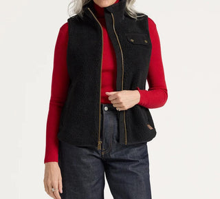 Laurel Zip Front Vest Black