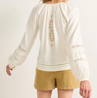 Women's Athena Blouse Ivory