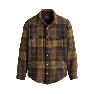 Forest Herringbone Twill Shirt Green Mix/Brown Plaid