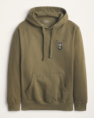 Stag Graphic Hoody Military Green/Black