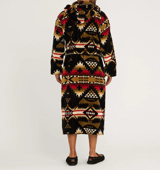 Unisex Terry Robe Nehalem Black/Red