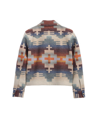 Women's Dakota Western Jacket Shiprock Blue Mix