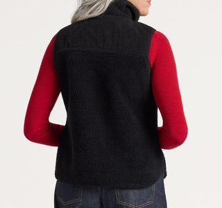 Laurel Zip Front Vest Black