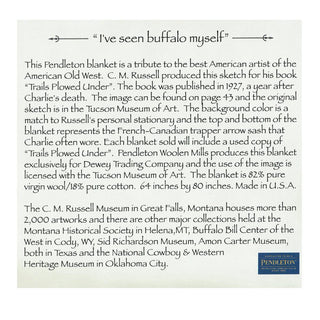 C.M. Russell Buffalo Blanket