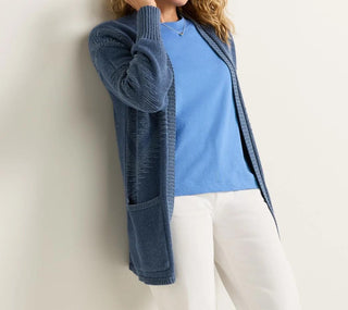 Women's Textured Sierra Springs Cardigan Navy