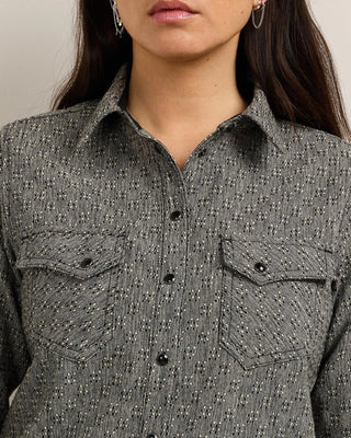 Women's Wool Gambler Shirt Black Diamond Mix