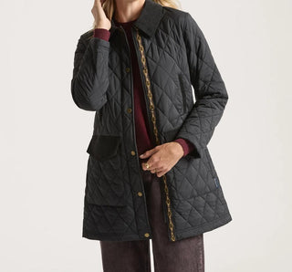 Sun River Corduroy Accent Field Coat Black
